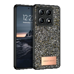 CPT05 Xiaomi Mi 14T Pro Bright Simli Kapak - Gümüş