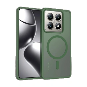 CPT05 Xiaomi Mi 14T Pro Jota Magsafe Kapak - Koyu Yeşil