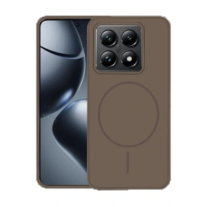 CPT05 Xiaomi Mi 14T Pro Kılıf Jully Magsafe Kapak - Kahverengi