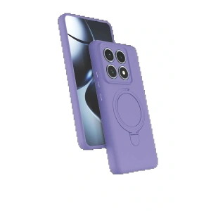 CPT05 Xiaomi Mi 14T Pro Regal Magsafe Standlı Kapak - Lila