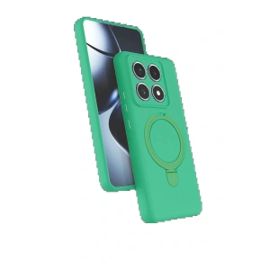 CPT05 Xiaomi Mi 14T Pro Regal Magsafe Standlı Kapak - Yeşil
