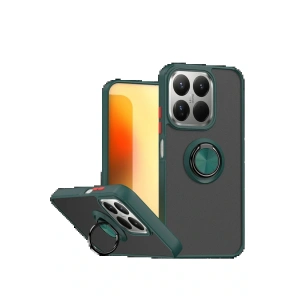 CPT05 Xiaomi Mi 15T Montreal Yüzüklü Silikon Kapak - Yeşil