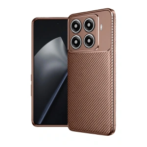 CPT05 Xiaomi Mi 15T Pro Auto Focus Karbon Kapak - Kahverengi