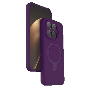CPT05 Xiaomi Mi 15T Pro Regal Magsafe Standlı Kapak - Derin Mor