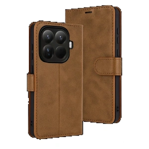 CPT05 Xiaomi Mi 15T Pro Trend S Plus Kapaklı Kılıf - Taba