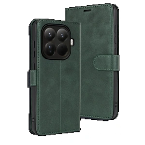 CPT05 Xiaomi Mi 15T Pro Trend S Plus Kapaklı Kılıf - Yeşil