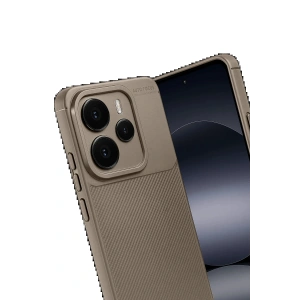 CPT05 Xiaomi Note 14 5G Auto Focus Karbon Kapak - Kahverengi