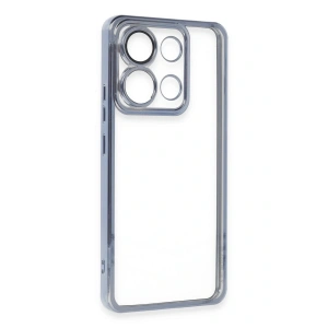 CPT05 Xiaomi Poco X6 Pro Kılıf Lensli Silikon - Açık Mavi