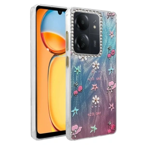 CPT05 Xiaomi Redmi 13C Kılıf Blade Aynalı Desenli Kapak - Desen 4
