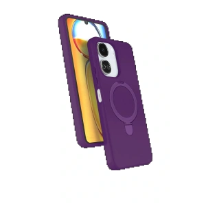 CPT05 Xiaomi Redmi 13C Regal Magsafe Standlı Kapak - Derin Mor