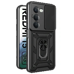 CPT05 Xiaomi Redmi 15 4G Pars Lens Yüzüklü Silikon - Siyah