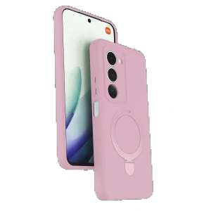 CPT05 Xiaomi Redmi 15 4G Regal Magsafe Standlı Kapak - Açık Pembe