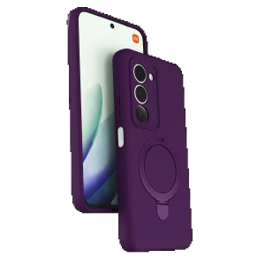 CPT05 Xiaomi Redmi 15 4G Regal Magsafe Standlı Kapak - Derin Mor