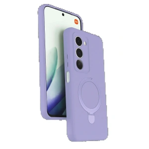 CPT05 Xiaomi Redmi 15 4G Regal Magsafe Standlı Kapak - Lila