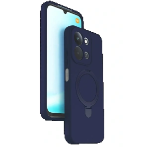 CPT05 Xiaomi Redmi 15C 4G Regal Magsafe Standlı Kapak - Lacivert