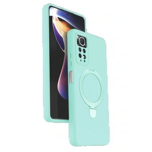 CPT05 Xiaomi Redmi Note 12 Pro 4G Regal Magsafe Standlı Kapak - Su Yeşili