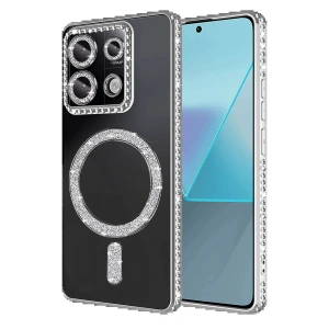 CPT05 Xiaomi Redmi Note 13 Pro 4G Joke Simli Magneticsafe Kılıf - Gümüş