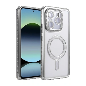 CPT05 Xiaomi Redmi Note 14 4G Joke Simli Magneticsafe Kılıf - Gümüş