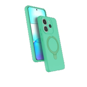 CPT05 Xiaomi Redmi Note 14 4G Regal Magsafe Standlı Kapak - Yeşil