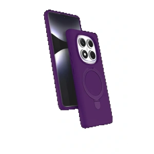 CPT05 Xiaomi Redmi Note 14 Pro 4G Regal Magsafe Standlı Kapak - Derin Mor