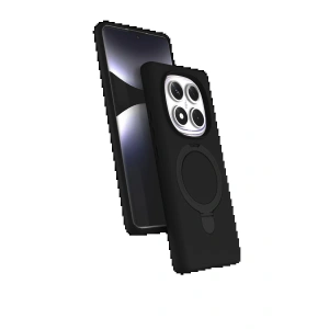 CPT05 Xiaomi Redmi Note 14 Pro 5G Regal Magsafe Standlı Kapak - Siyah