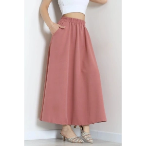 Dabıl Kumaş Cepli Etek Gülkurusu - 43952.1884.