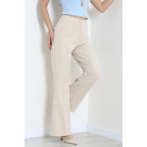 Dabıl Kumaş İspanyol Paça Pantolon Taş - 71472.2061.