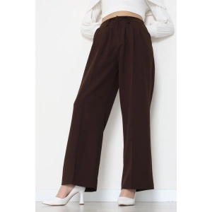 Dabıl Kumaş Lastikli Pantolon Acıkahve - 51612.683.