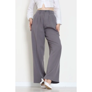 Dabıl Kumaş Lastikli Pantolon Füme - 51612.683.