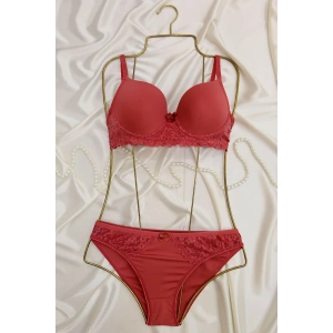 Dalgıç Kol Dantelli Boş Kalıp Kiremit - 2555-B.1783.