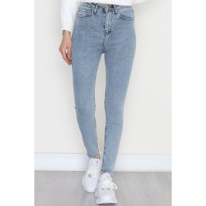 Dar Paça Kot Pantolon Açıkmavi - 31593.2112.