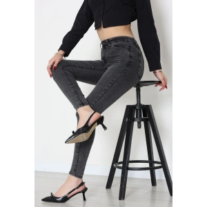 Dar Paça Kot Pantolon Füme - 42902.2128.