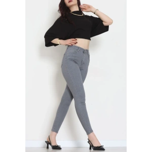 Dar Paça Kot Pantolon Gray - 42704.2121.