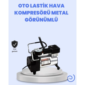 DC 12V Metal Hava Kompresörü Araç Lastik Şişirme 35L/Dk
