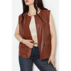 Deri Yelek Koyukahve - 8737.2126.