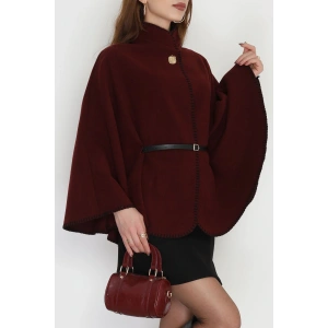 Dikiş Detay Panço Bordo - 4121.1247.