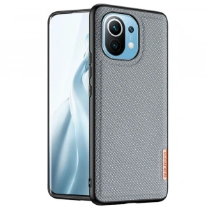 Dux Ducis Fino Serisi Xiaomi Mi 11 Kılıf Premium Dokuma Silikon Kılıf-(1903)