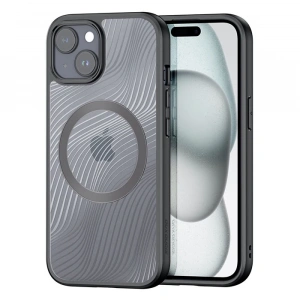 Dux Ducis iPhone 15 Aimo Series MagSafe Premium Buzlu Sert PC-TPU Kılıf-(1903)