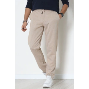 Düz Paça Diagonel Erkek Pantolon Bej - 31808.1937.