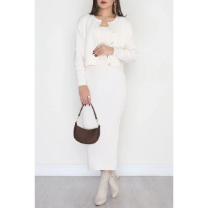 Elbise Ceket Triko Takım Latte - 3064.1577.