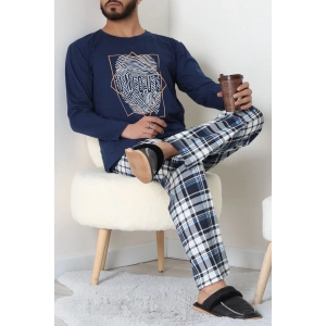 Erkek Pijama Takımı Lacivert3 - 53544.1838.