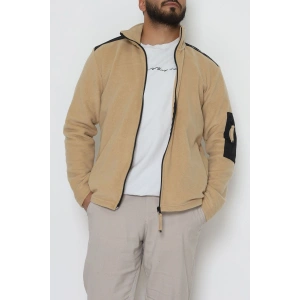 Fermuar Detaylı Erkek Polar Sweat Camel - 42820.1937.