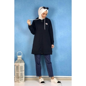 Fermuarlı Kap Lacivert