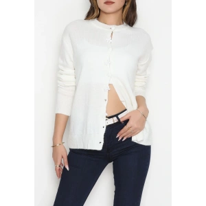 Fiyonk Detay Triko Hırka Ekru - 2396.1247.