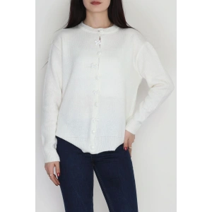 Fiyonklu Hırka Ekru - 2396.1765.