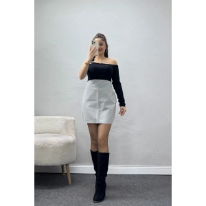 Full Laminasyonlu Poliviskon Etek Gri - 51246.1347.