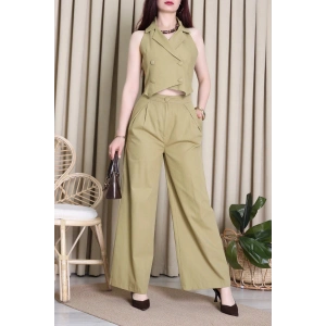 Gabardin Yelekli Takım Haki - 71341.1437.