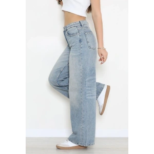 Geniş Paça Kot Pantolon Mavi - 32800.1904.