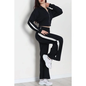 Gizli Şerit Modal Kumaş Takım Lacivert - 4134.1247.