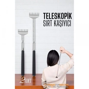HSNET Sırt Kaşıyıcı - Telekopik 56 cm Sırt Kaşıma Aparatı Hanımeli 2 li SET
